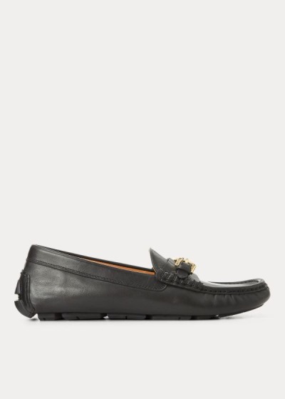 Mocasines Polo Ralph Lauren Hombre Negros - Anders Leather - DHPVM2179